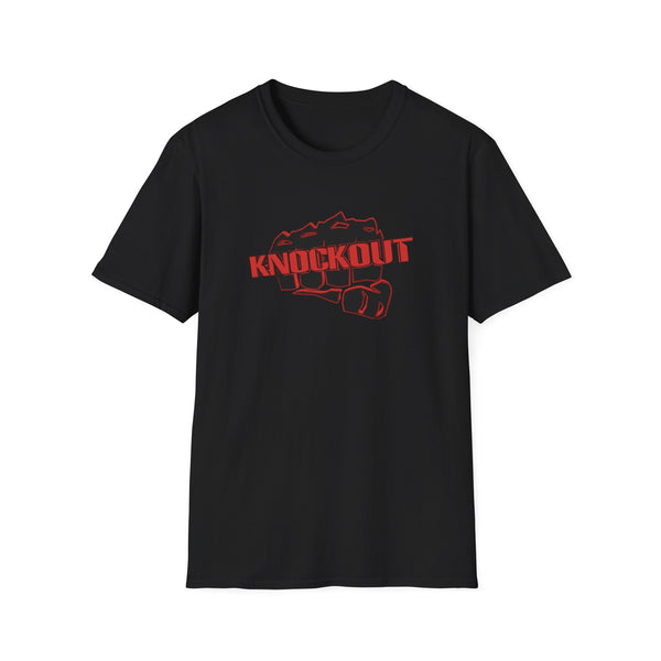 Knockout Red Never Give Up Unisex Softstyle T-Shirt