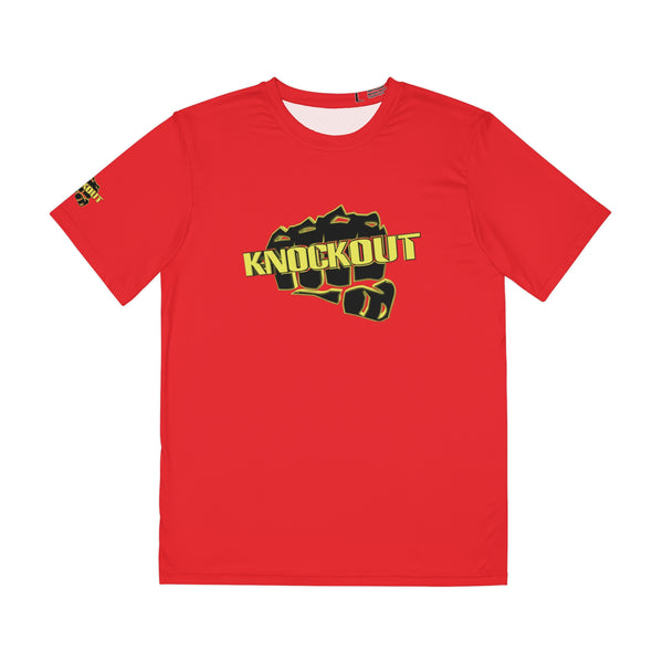 Never Give Up Polyester Tee Knockout