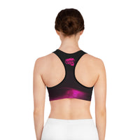 Knockout Pink & Black Seamless Sports Bra