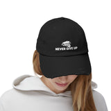 Knockout Never Give Up Unisex Distressed Cap