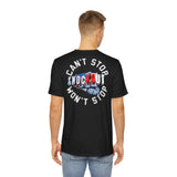 Can't Stop Won't Stop Blk Polyester Tee