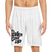 Never Give Up Basketball Shorts