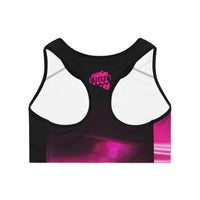 Knockout Pink & Black Seamless Sports Bra