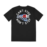 Can't Stop Won't Stop Blk Polyester Tee