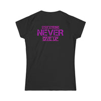 Knockout Never Give Up Women's Softstyle Tee