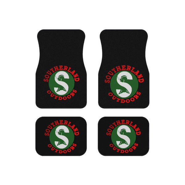 Red Southerland Outdoors Car Mats (Set of 4)