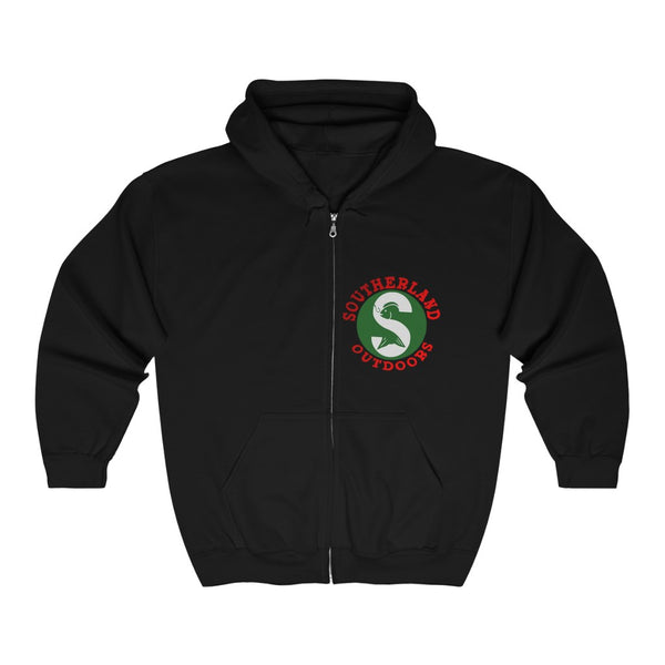 Red Southerland Outdoors Unisex Heavy Blend™ Full Zip Hooded Sweatshirt