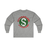 Red Southerland Outdoors Ultra Cotton Long Sleeve Tee
